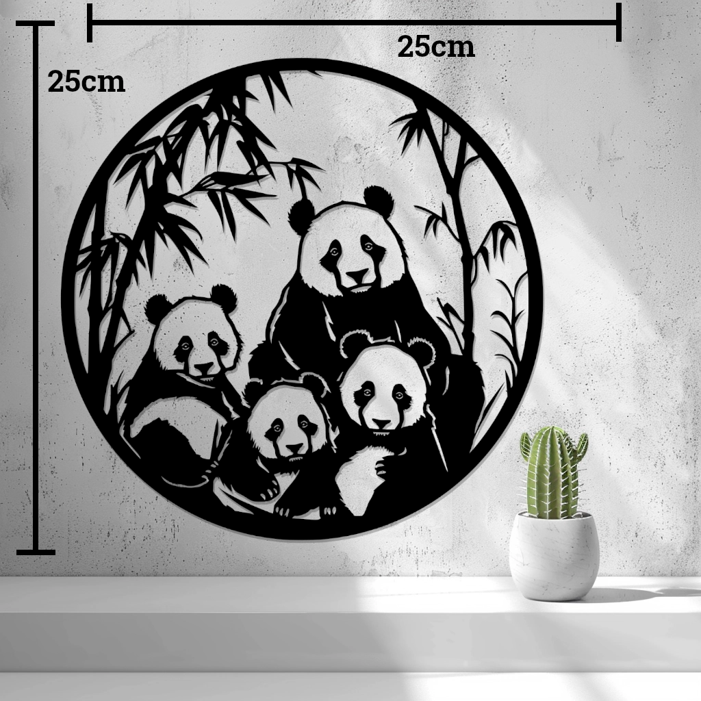 2d Pandas Wall Art - thumbnail 3